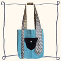 Blue & Silver Tote Bag