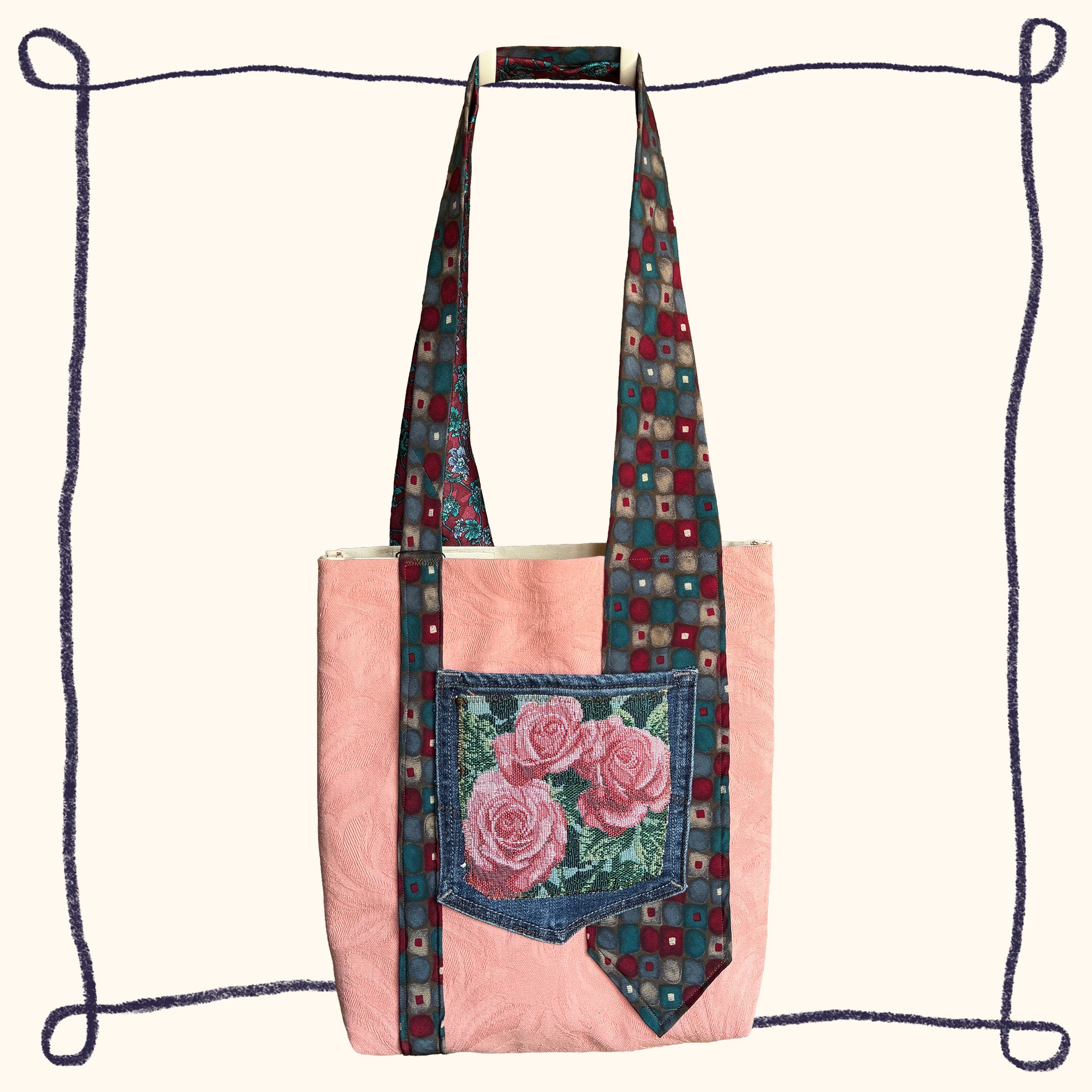 Rose & Daisies Tote Bag