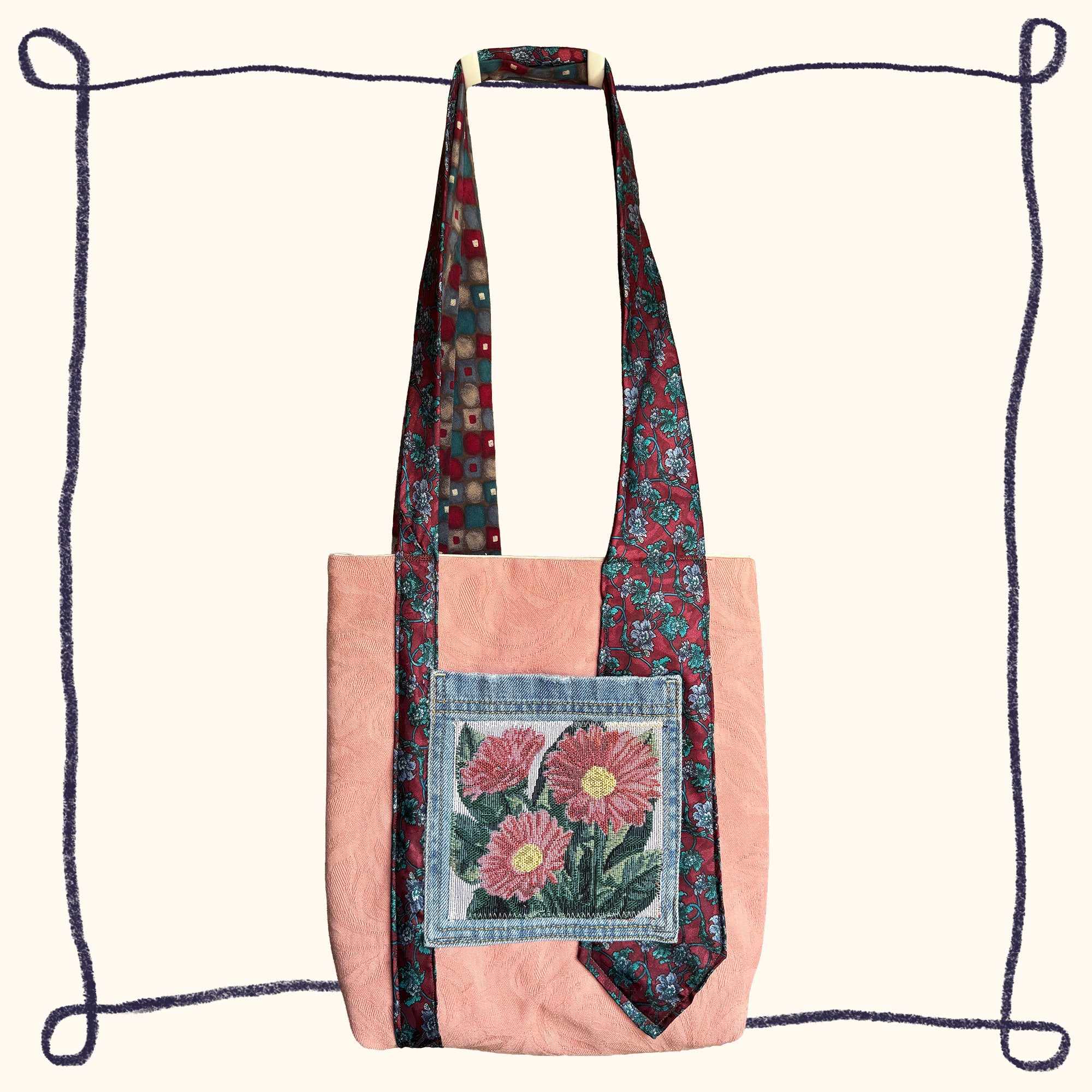 Rose & Daisies Tote Bag