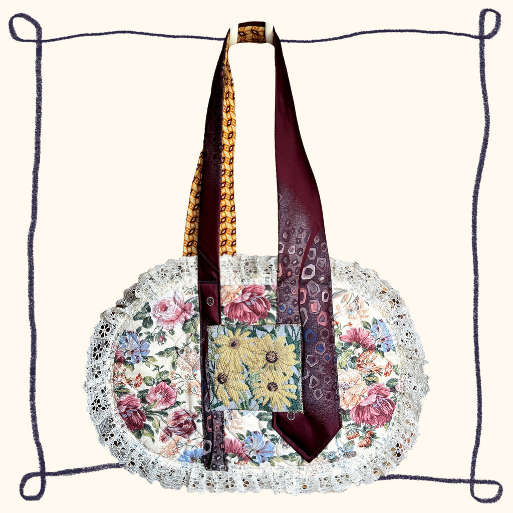 Large Lace Tote Bag