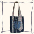 Floral & Silver Tote Bag