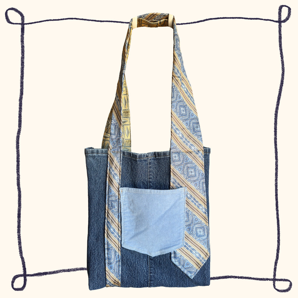 Blue & Gold Tote Bag