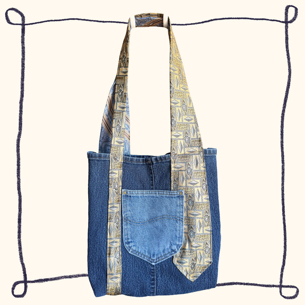 Blue & Gold Tote Bag
