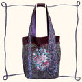 Purple Velvet Tote Bag