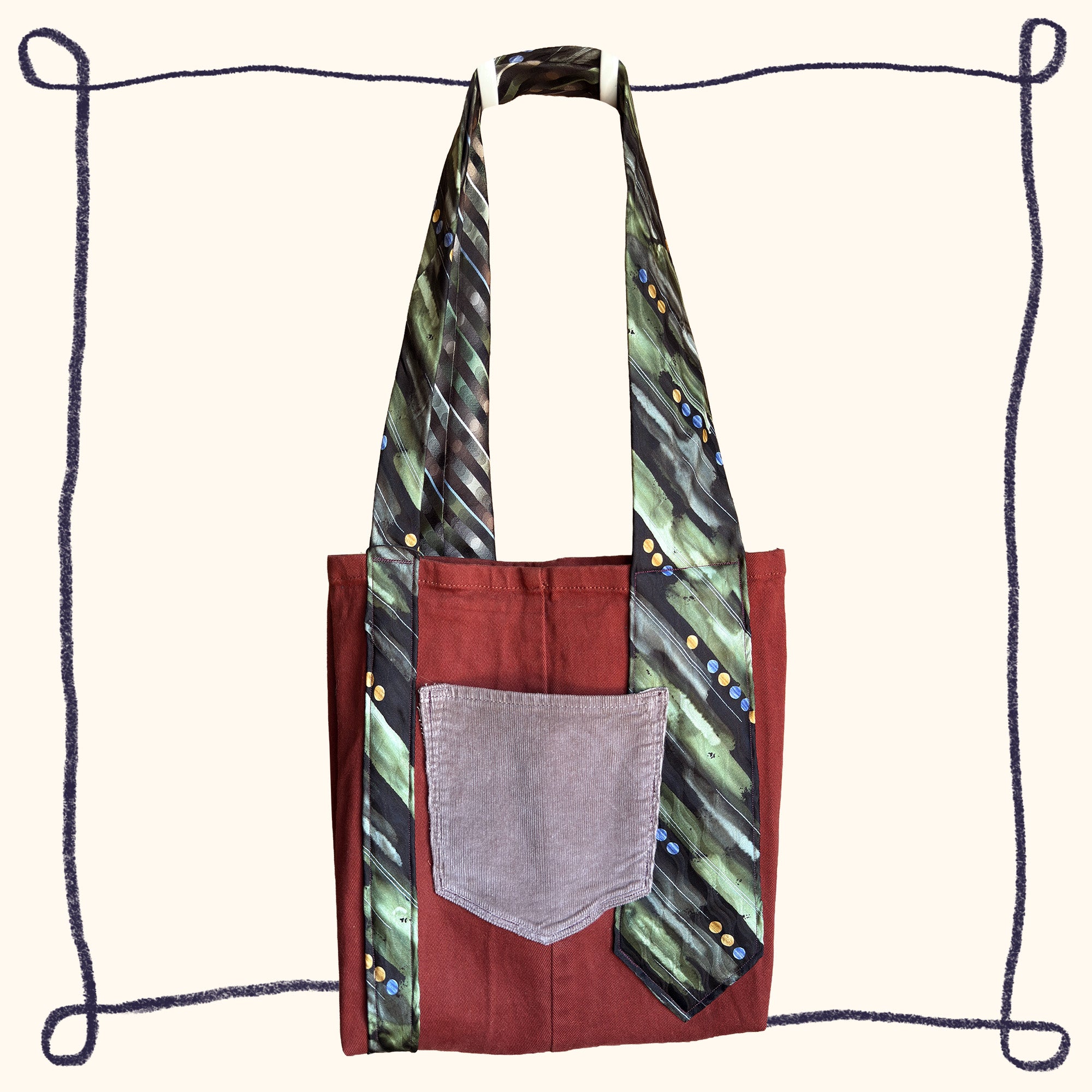 Rust Red Tote Bag